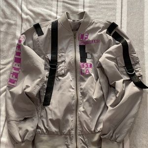 brand new gray and purple LF jacket